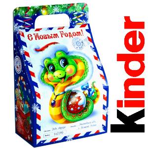 Детский подарок на Новый Год в жестяной упаковке весом 335 грамм по цене 1312 руб в Элисте