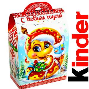 Детский подарок на Новый Год в жестяной упаковке весом 430 грамм по цене 1657 руб в Элисте